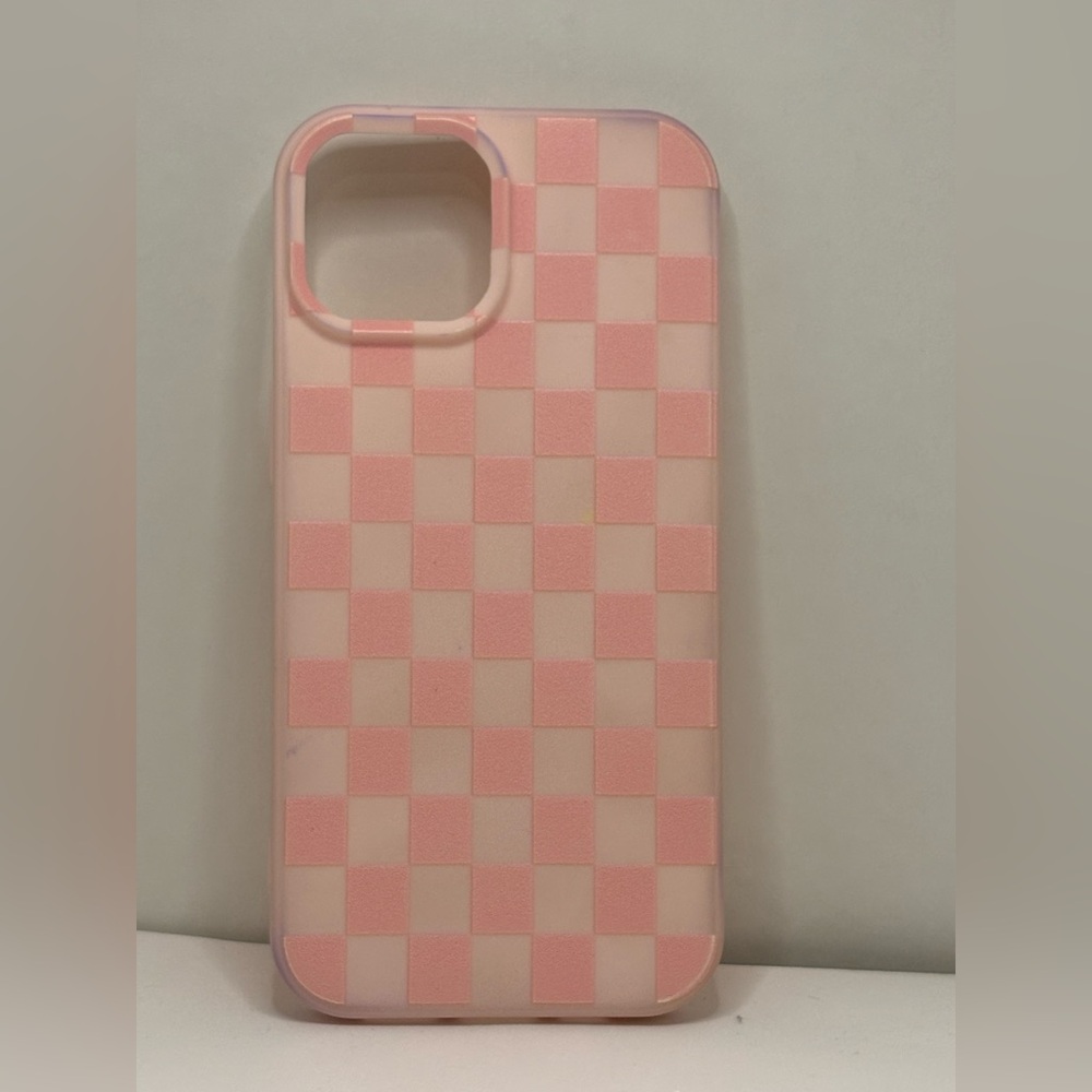 iPhone 15 checkered phone case